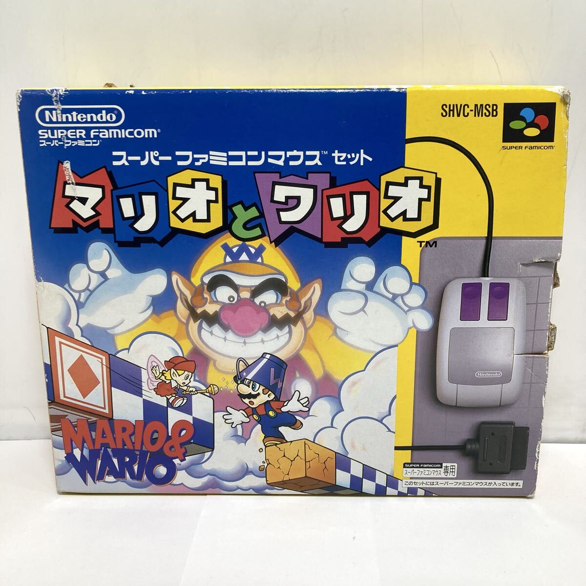 75-15 マリオとワリオ スーパーファミコン SFC スーファミ マウスセット Nintendo TVゲーム