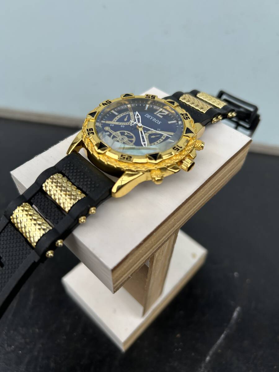 腕時計　クオ－ツ　メンズ　DEYROS 　稼働品