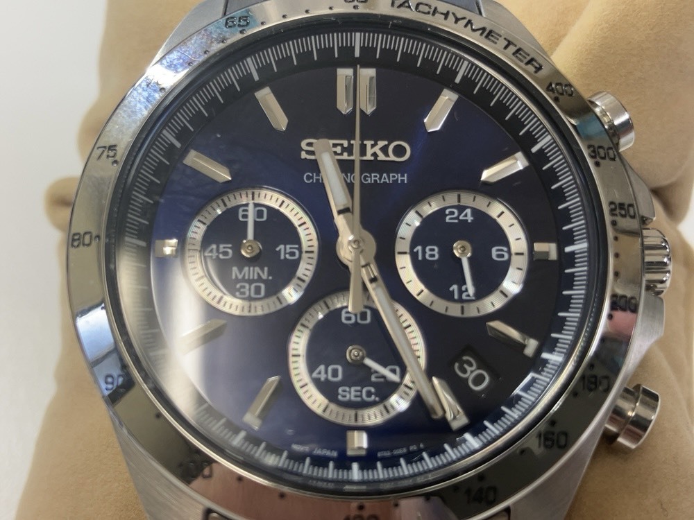 ★SEIKO セイコー クロノグラフ スピリット シルバー系 8T63-00D0 7N6981 腕時計 クォーツ 稼働 メンズ 保証書 説明書 箱有り 2018購入品 