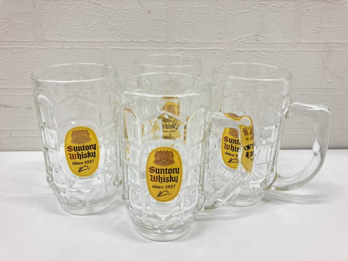 ③ 角ハイジョッキ 4客セット サントリー ウイスキー ハイボール ビールジョッキ 居酒屋 晩酌 来客 コレクション