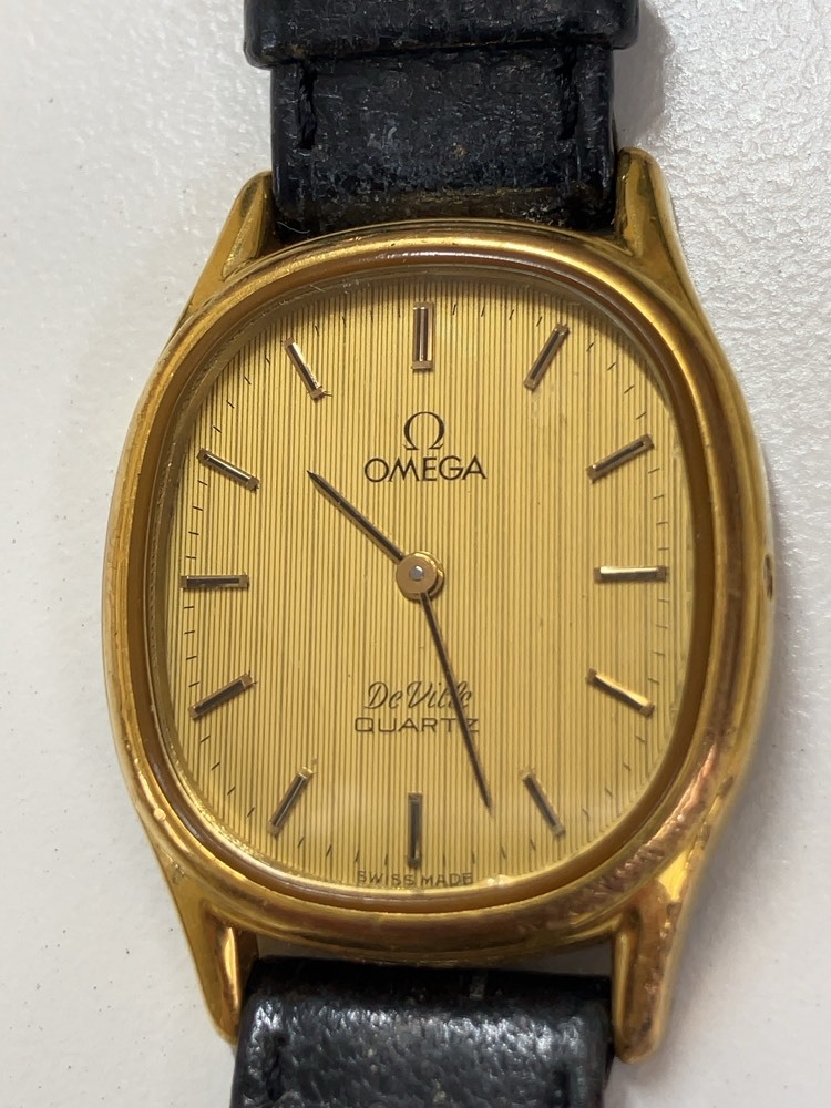 ★OMEGA デビル Deville オメガ 不動 クォーツ 1365 中古 腕時計 箱なし 本体のみ ブランド