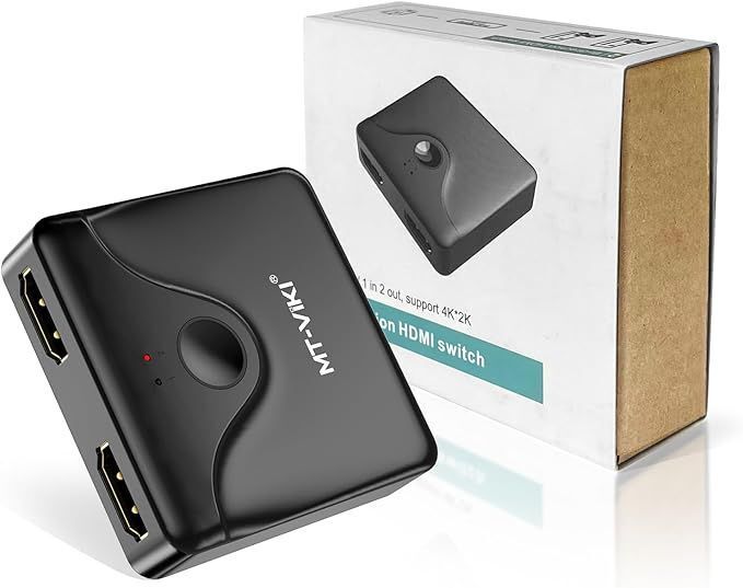 MT-VIKI HDMI切替器 4k@60hz HDMI分配器、双方向 hdmiセレクター アルミニウム 1入力2出力/2入力1出力 s983