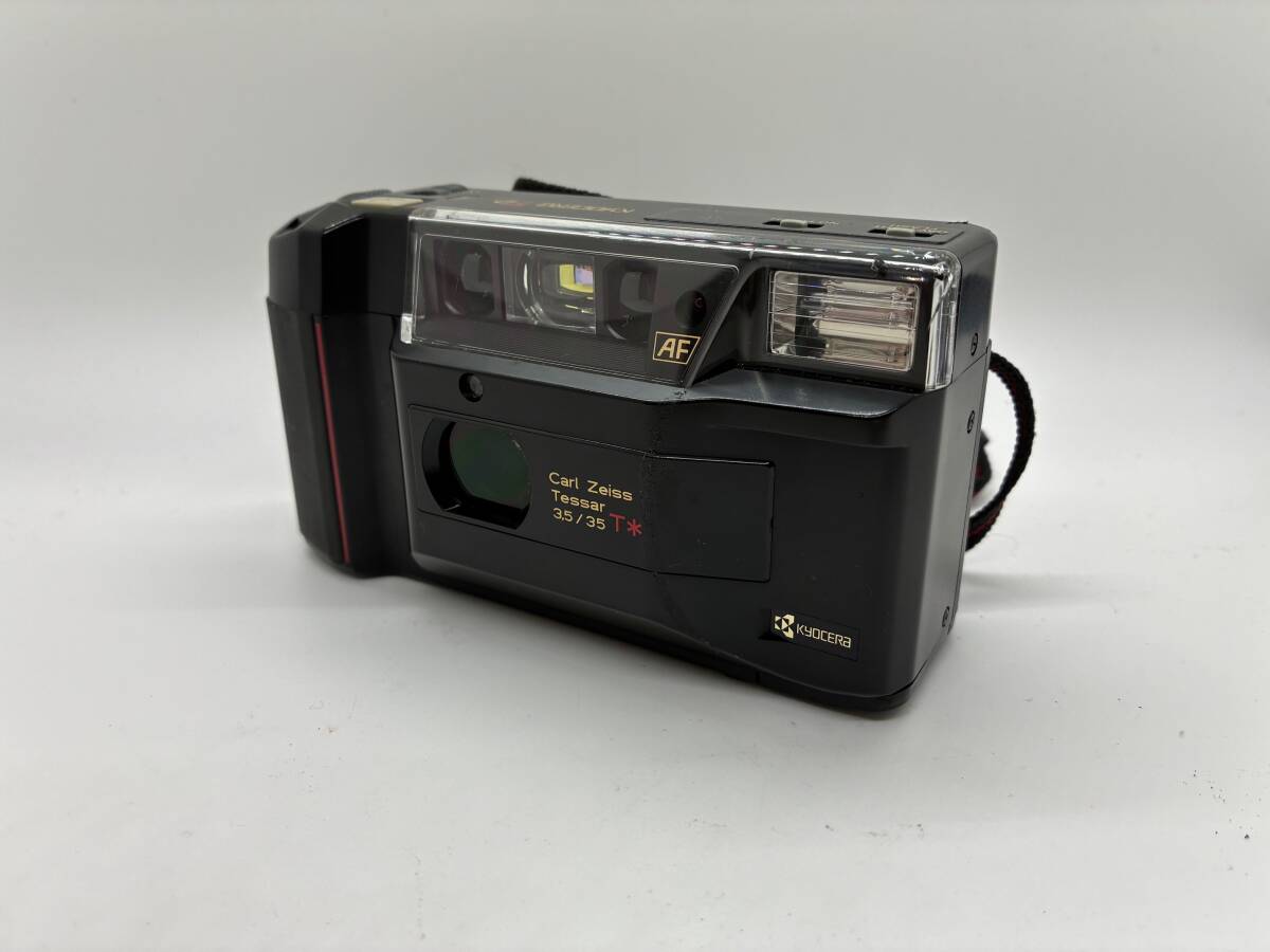 65#100★現状品★KYOCERA TD Carl Zeiss Tessar 3.5/35 T* コンパクトフィルムカメラ #323