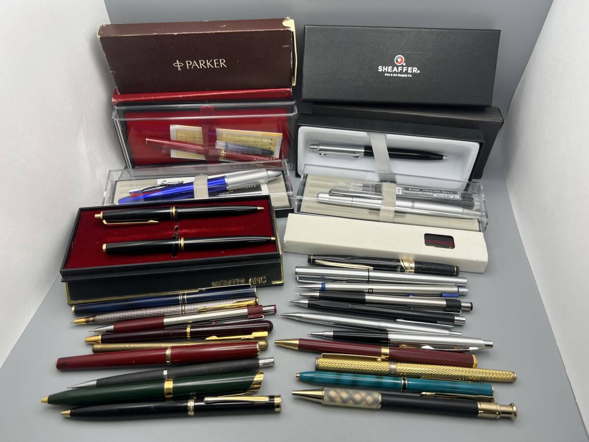 S21☆ブランド ボールペン 万年筆 PILOT MONTBLANC PARKER など 大量 まとめ売り 筆記用具 文房具 筆記未確認 ジャンク 現状渡し 1円〜