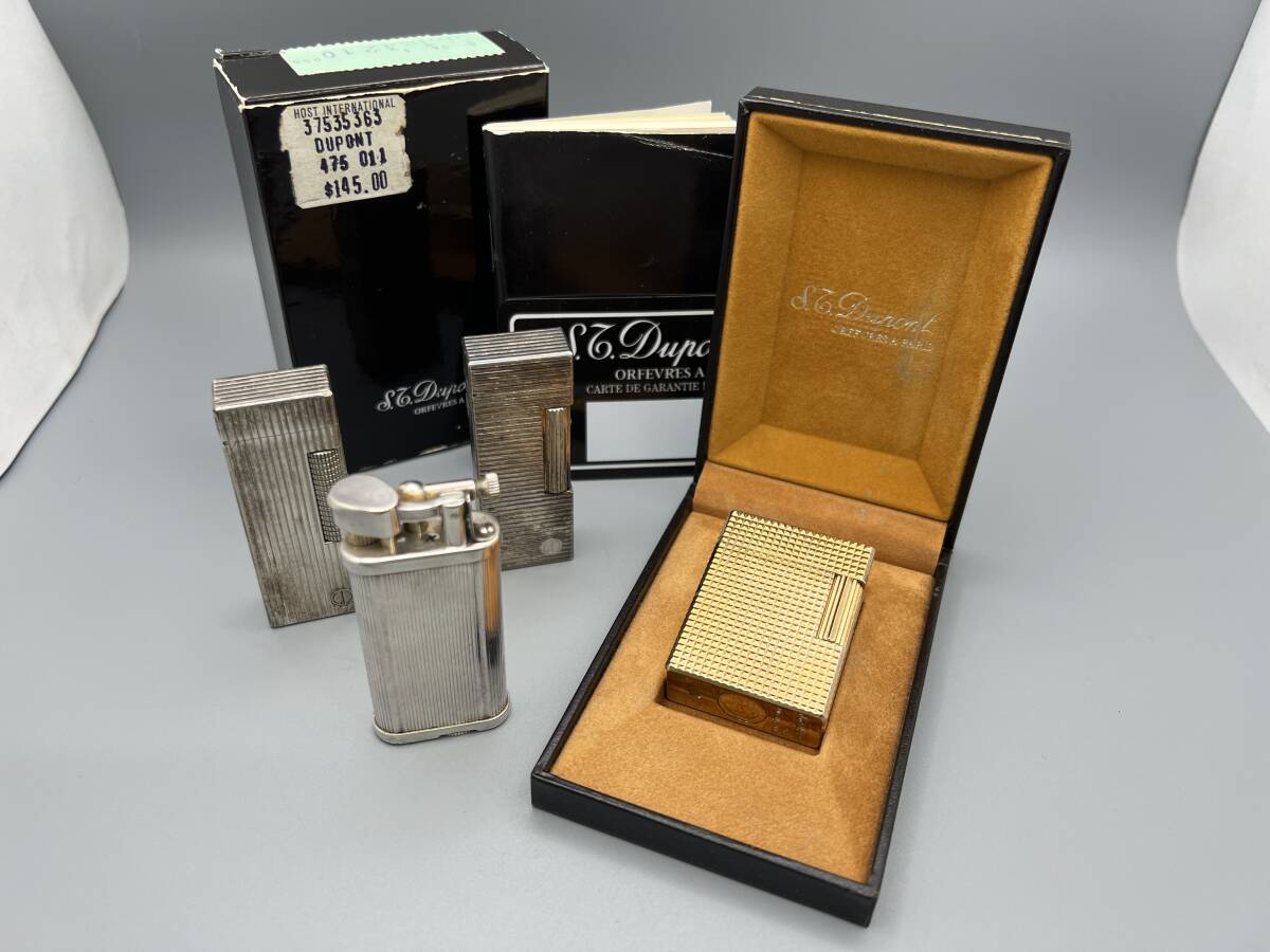 N9☆ 4点 S.T.Dupont デュポン / dunhill ダンヒル ハンマー / まとめて ガスライター 喫煙具 着火未確認 現状渡し 1円〜