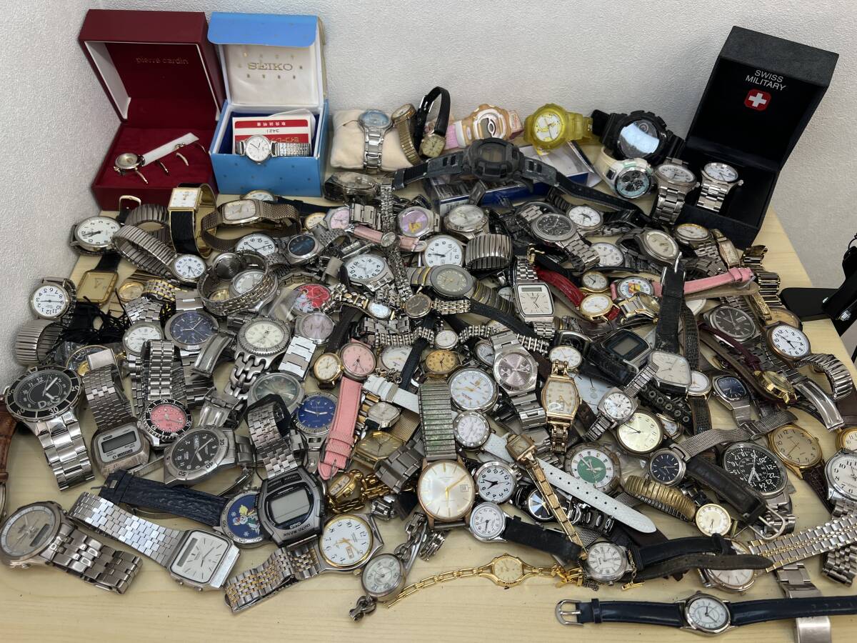 S18☆ 125点 腕時計 まとめ 約6.5kg 大量 SEIKO CITIZEN CASIO ELGIN ORIENT RADO など 他 色々 レディース メンズ 動作未確認 現状渡し