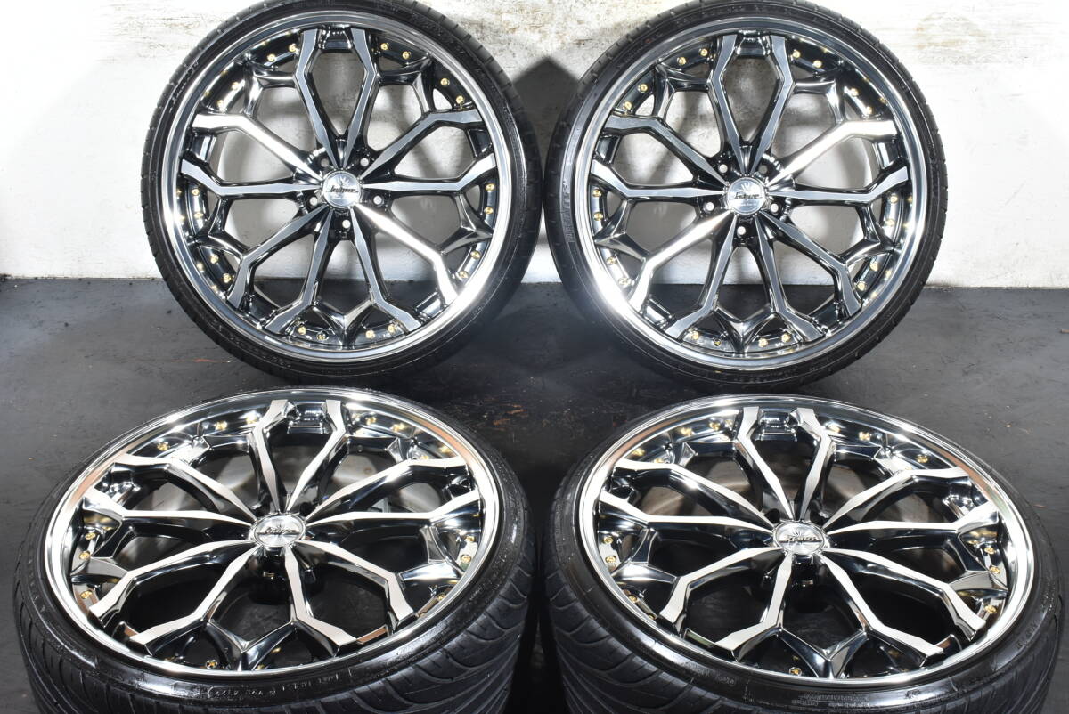 ☆WEDS クレンツェ ジルドーン 22インチ☆PCD120 9J +33 10J +35☆タイヤジャンク☆245/30R22 285/25R22☆レクサス LS LS460 LS600h☆