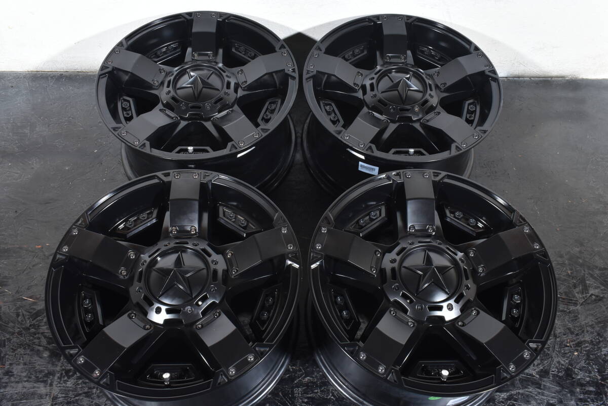 ☆KMC XD811 ロックスター2 18インチ☆4本セット☆PCD127/114.3 9J +30☆JEEP JK/JL ラングラー グラディエーター デリカ D5 RAV4☆