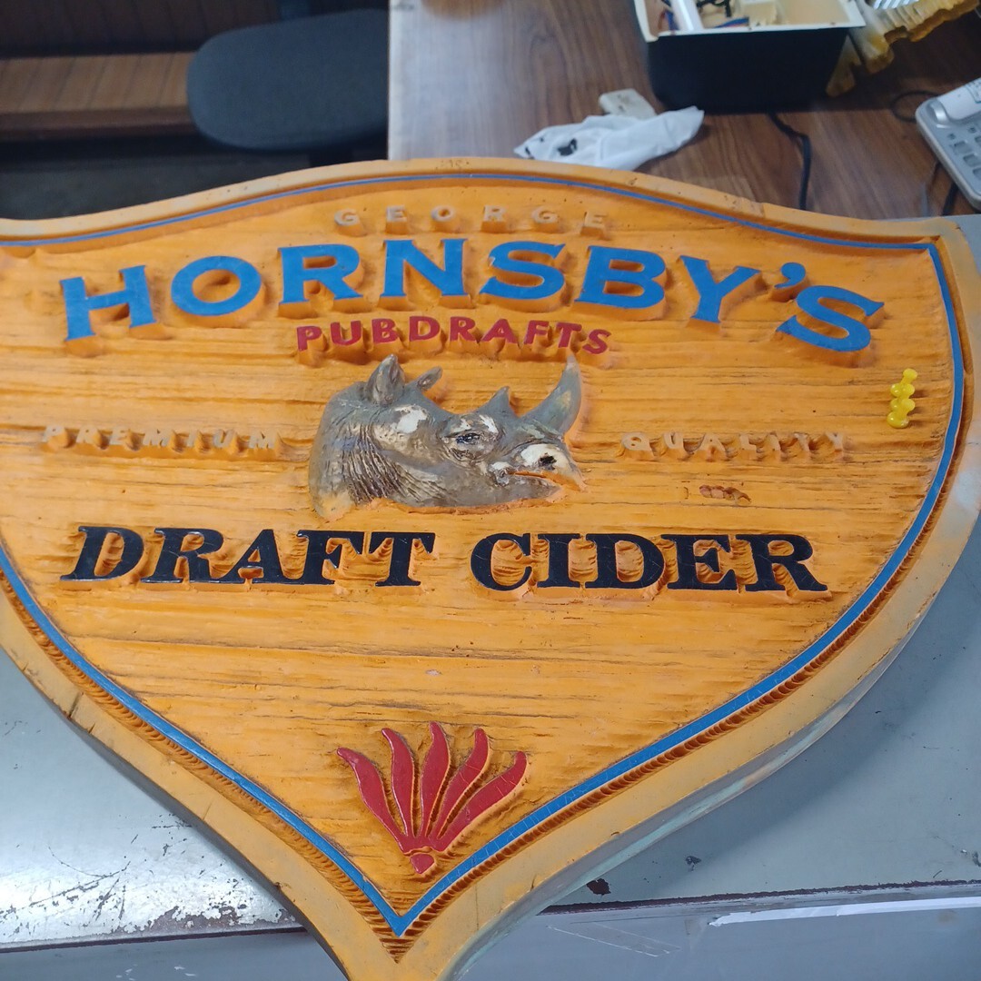 GEORGE HORNSBY'S DRAFT CIDER パブドラフト 看板 サイダー