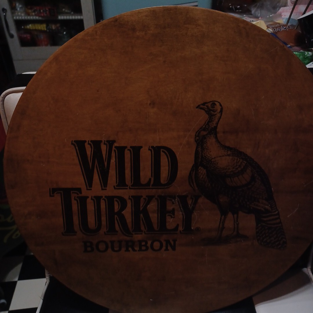 ワイルドターキー木製サインボード WILD TURKEY バーボン ウイスキー
