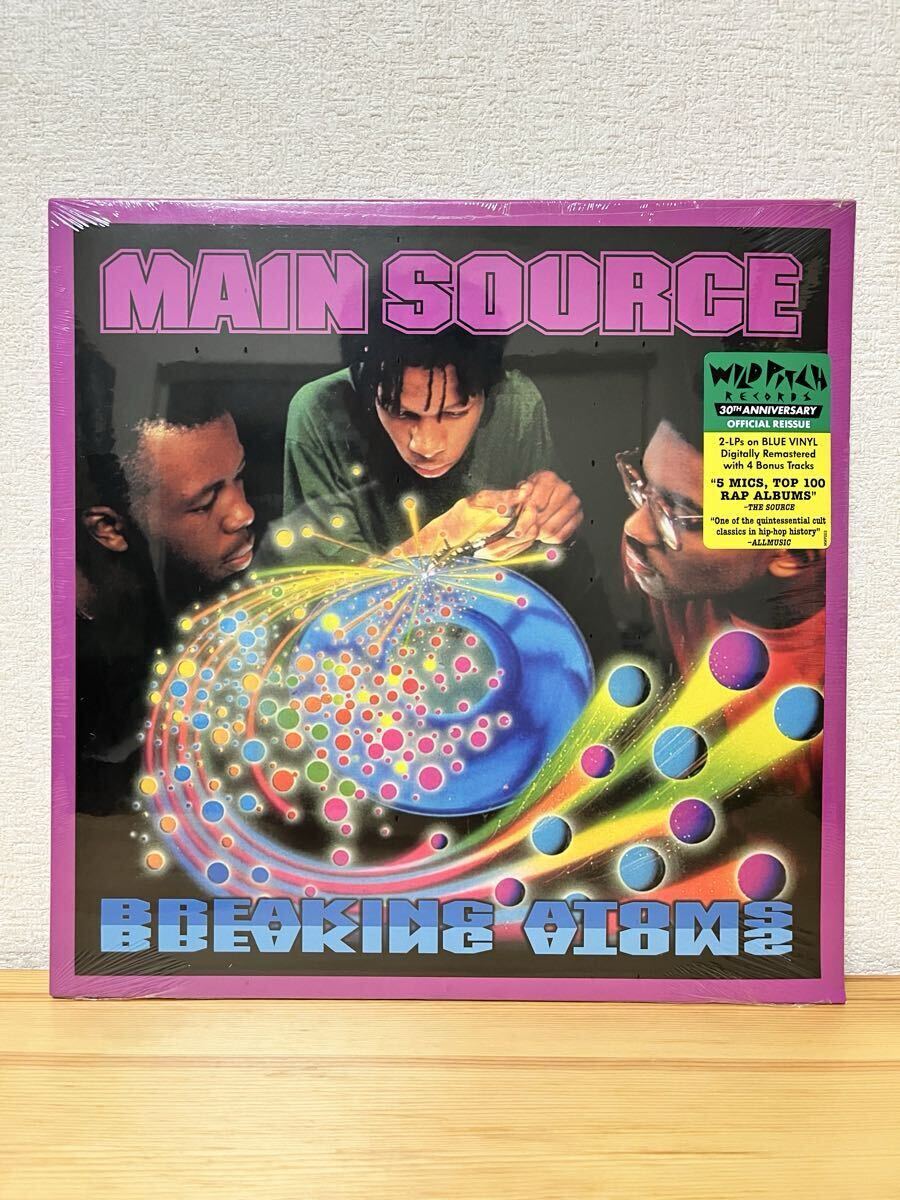 新品 Main Source / Breaking Atoms 30TH ANNIVERSARY 2LP BLUE VINYL large professor dj kensei koco muro hip hop レコード
