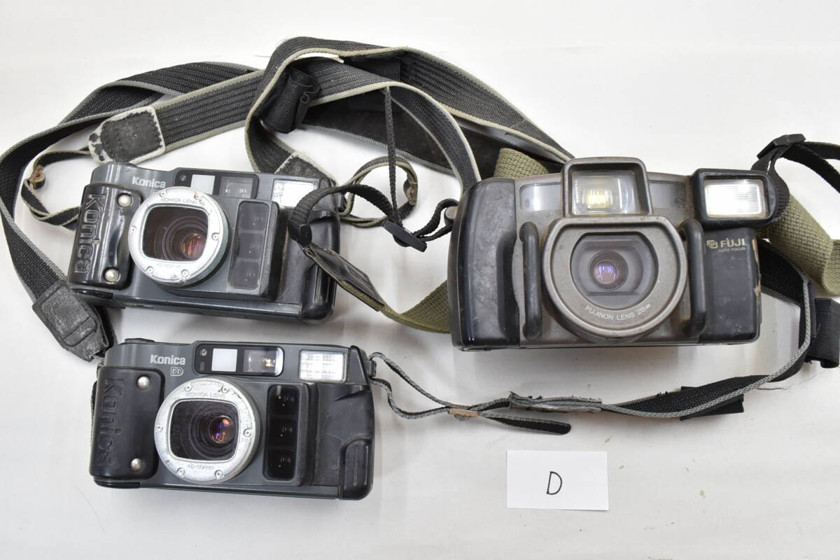【D】 Konica DD 現場監督/FUJI WORK コンパクトフィルムカメラ 光学機器