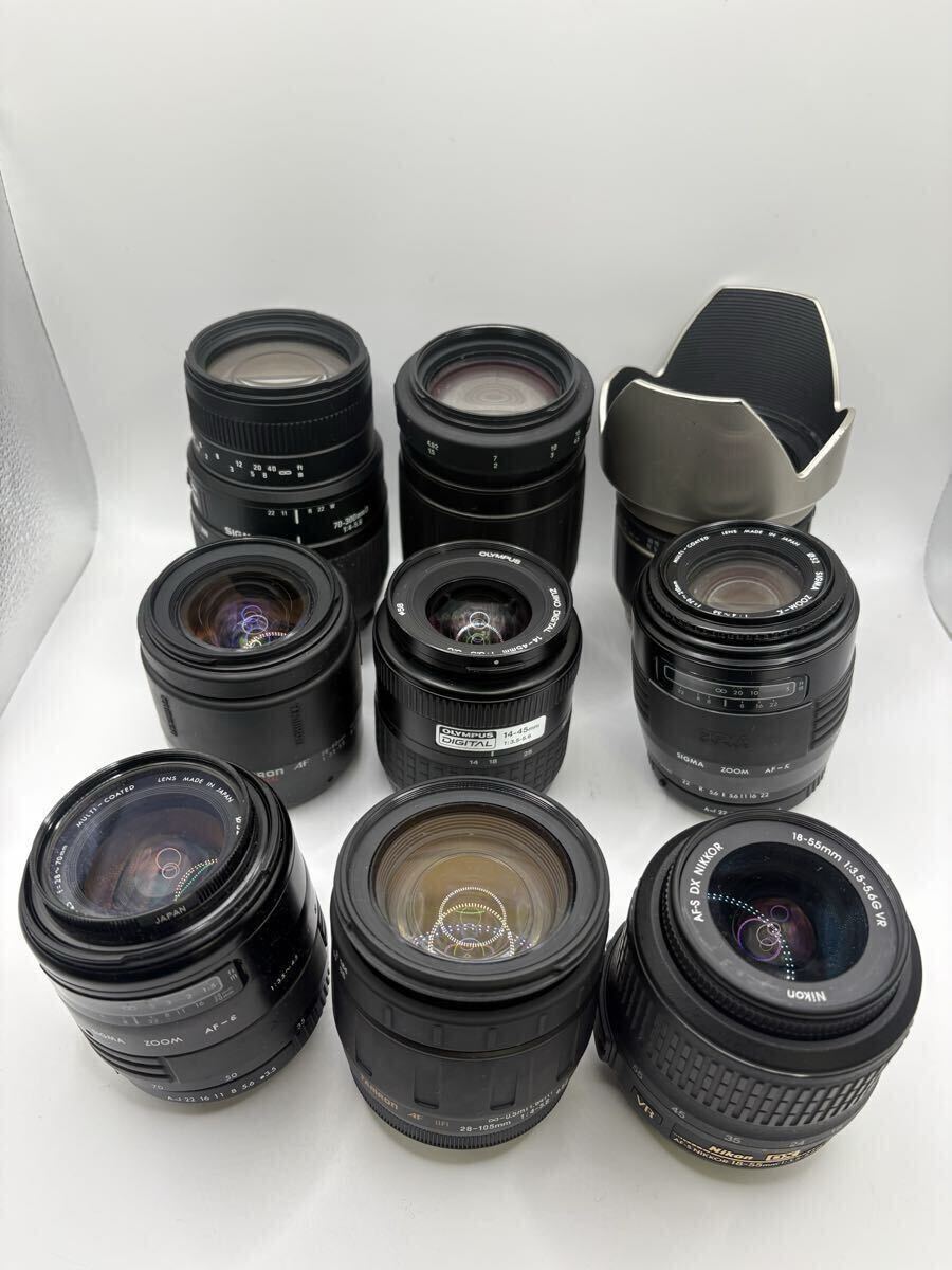 中古 カメラレンズ まとめ売り 動作未確認 現状品 　NIKON OLYMPUS PENTAX等