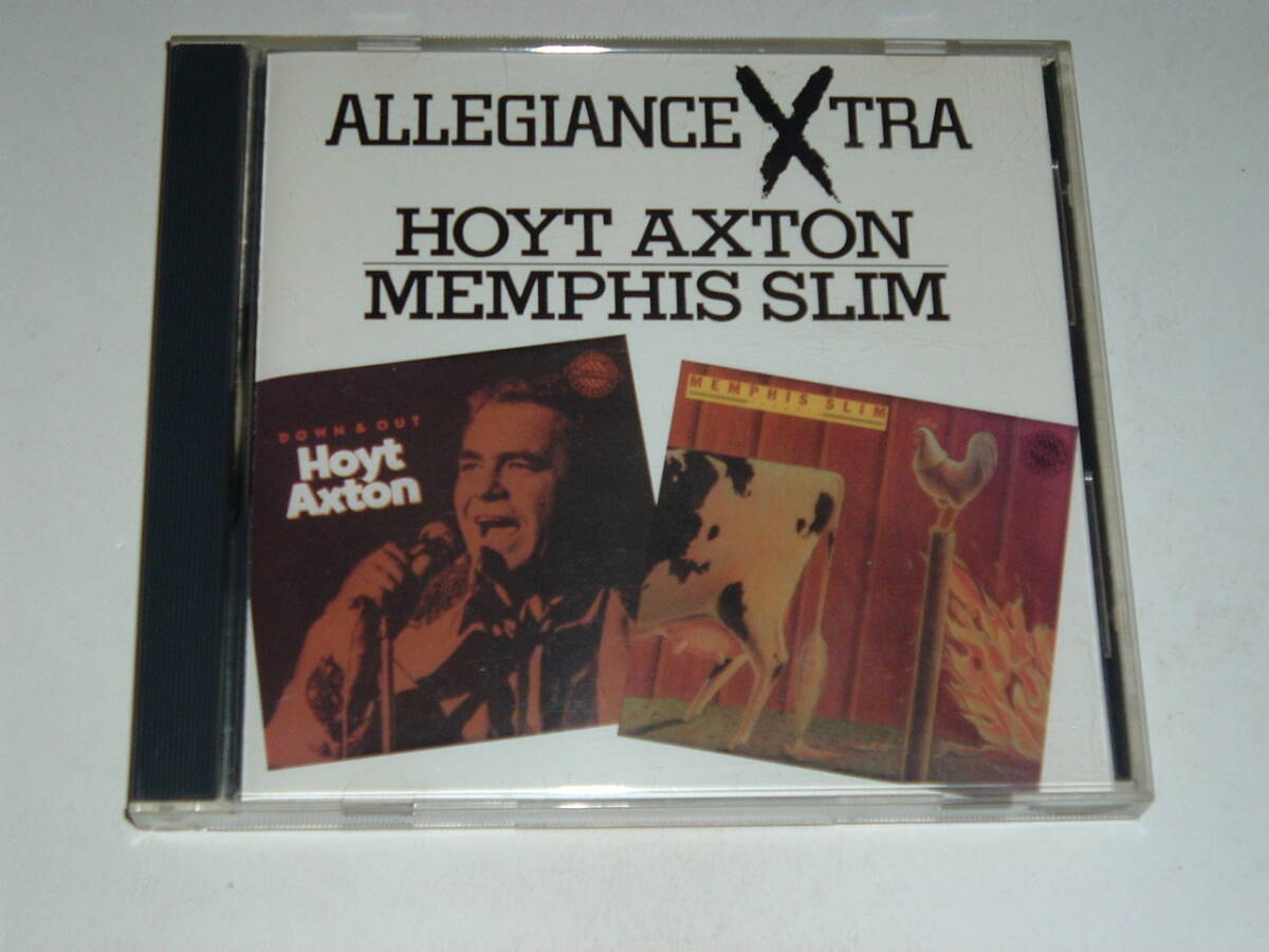 2アーティスト2in1★HOYT AXTON Down & Out (84年) + MEMPHIS SLIM Trouble (84年)★ALLEGIANCE EXTRAシリーズ