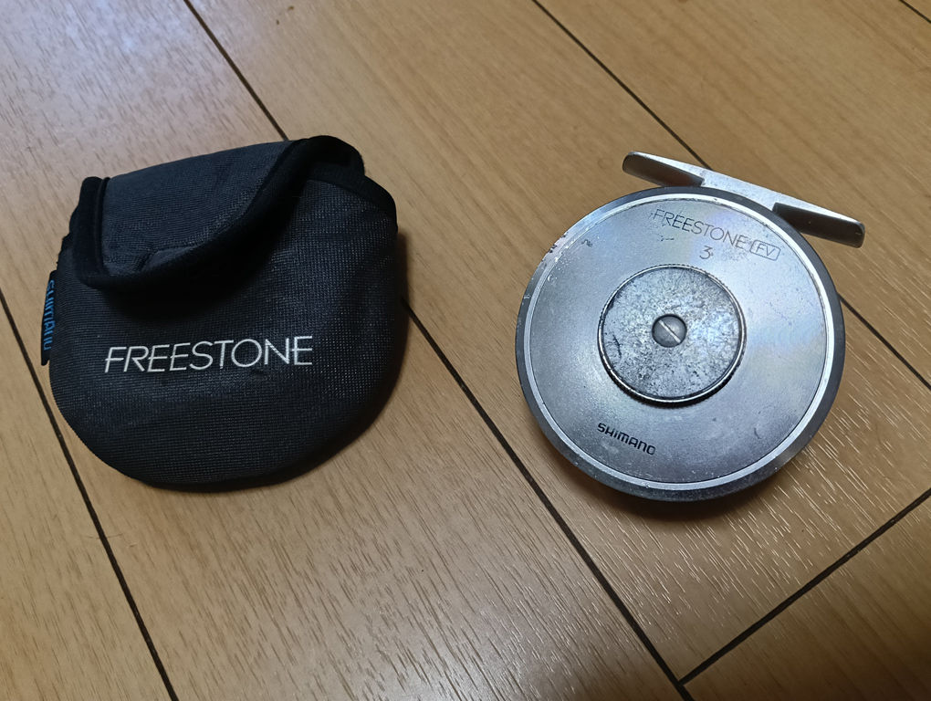 シマノ フリーストーンFV ３★純正布ケース付き（傷、汚れ有り）【中古リール】