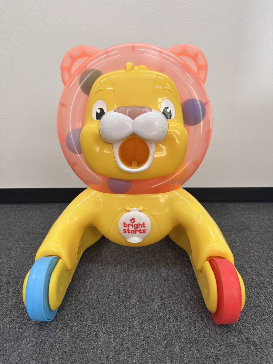 A16878a Bright Starts ブライトスターツ スリーインワン・ステップ＆ライド・ライオン 歩行器 幼児器具