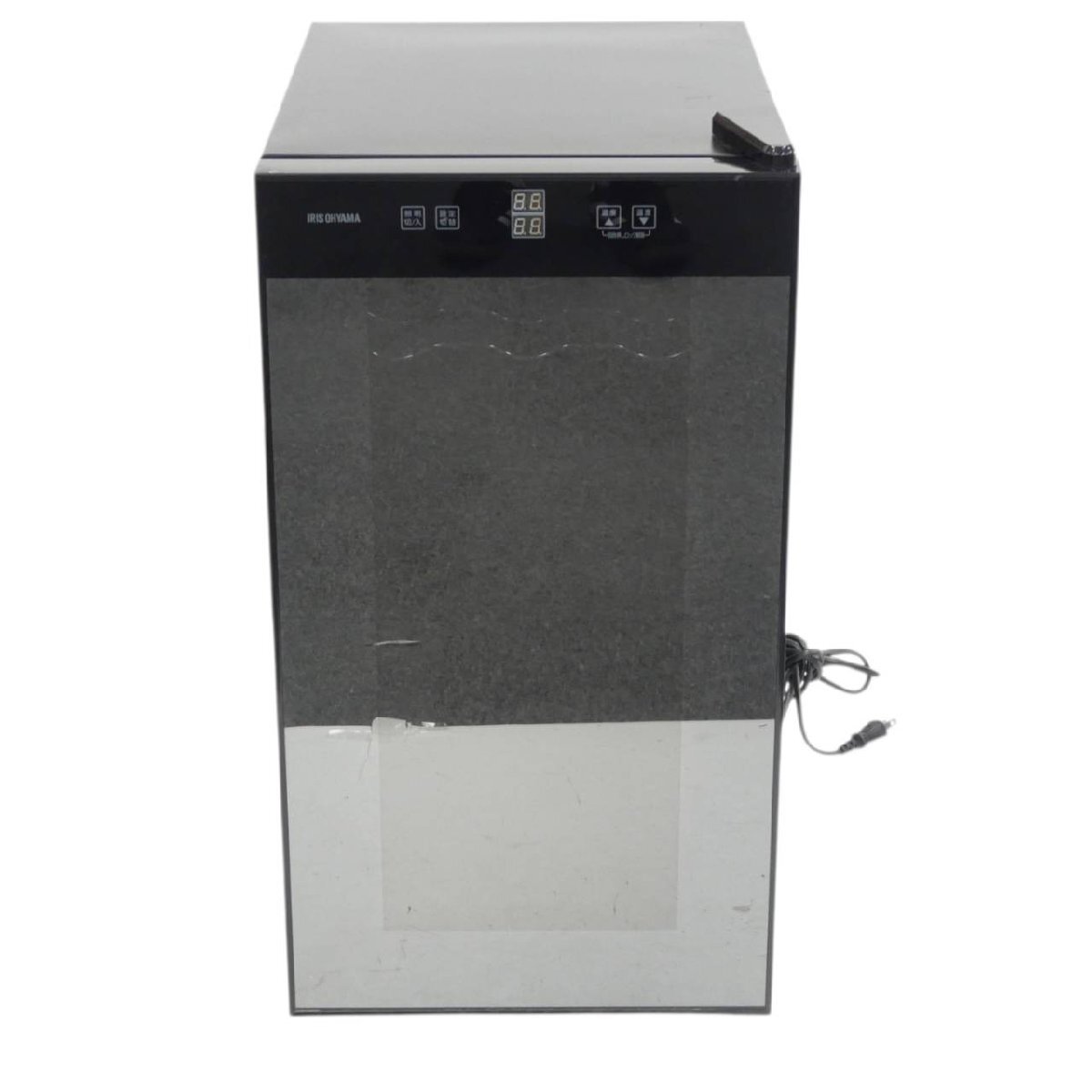 1円スタート アイリスオーヤマ ワインセラー PWC-502P-B 50L ペルチェ式 タッチパネル 2020年製 家庭用 スリムセラー ブラック 通電確認済