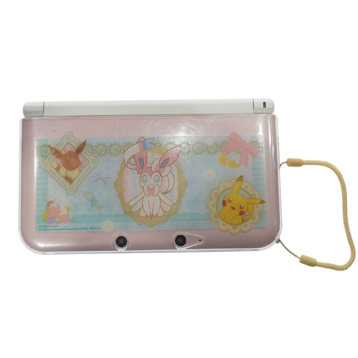 1円スタート Nintendo 任天堂 ニンテンドー3DS 本体 LL SPR-001 ピンク ゲーム機 ポータブル タッチペン付き ケース付き 動作未確認