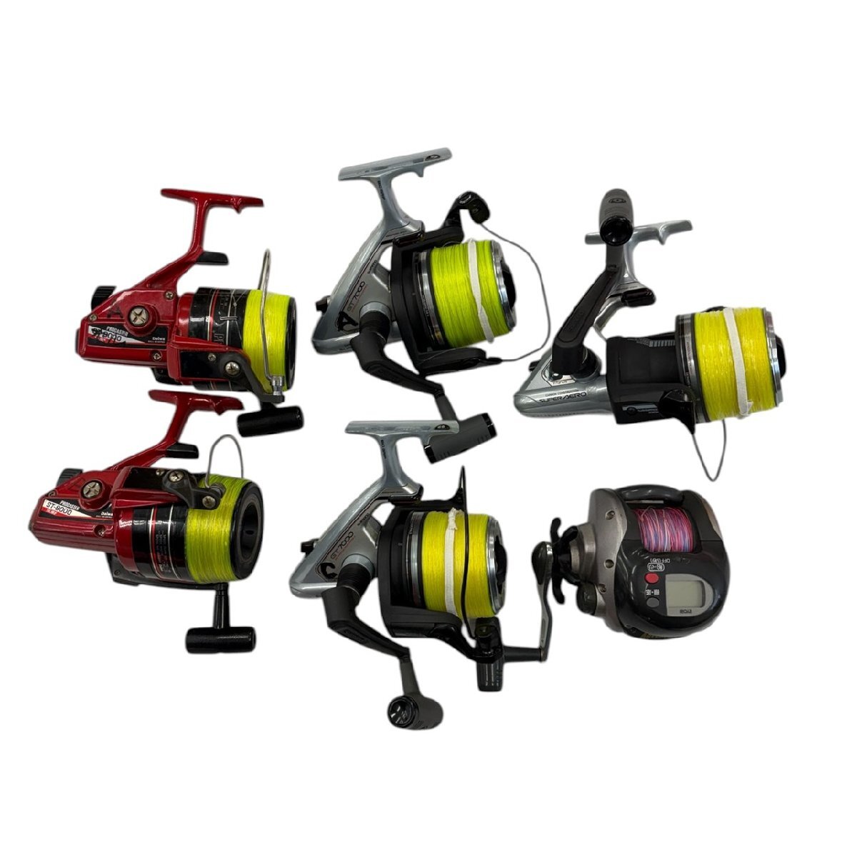 1円スタート リール まとめ6点セット Daiwa ダイワ Shimano シマノ RYOBI リョービ 釣り具 釣り用品 フィッシング レジャー 動作未確認