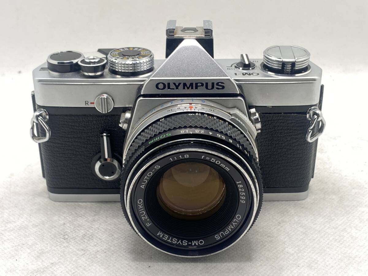 【MH276】 OLYMPUS オリンパス OM-1 F.ZUIKO AUTO-S 50mm f1.8 フィルムカメラ ストラップ付き