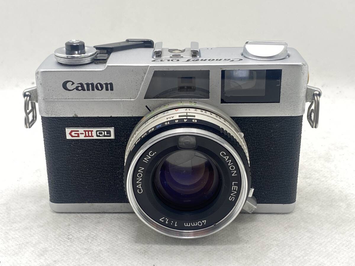 【MH277】 CANON キャノン Canonet QL17 GIII 40mm f1.7 フィルムカメラ