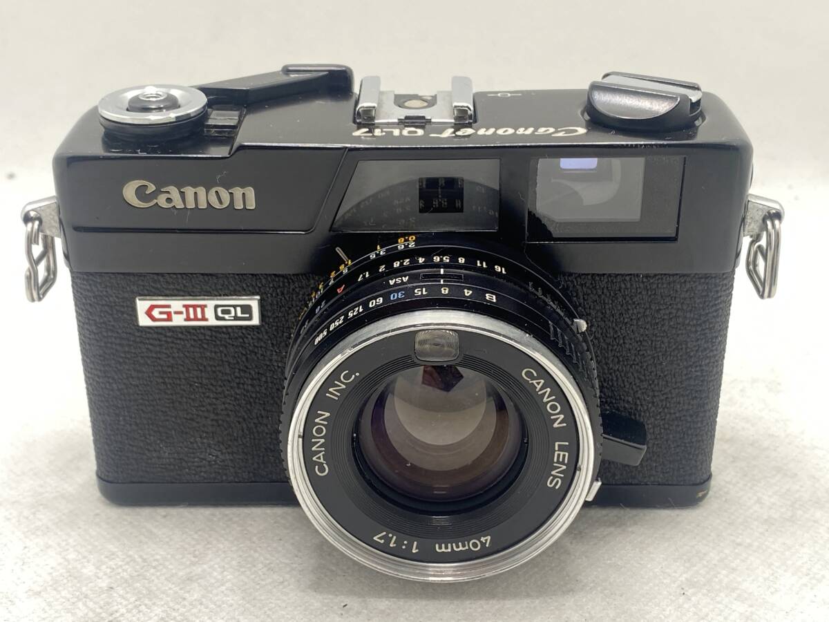 【MH278】 CANON キャノン Canonet QL17 GIII Black 黒 40mm f1.7 フィルムカメラ