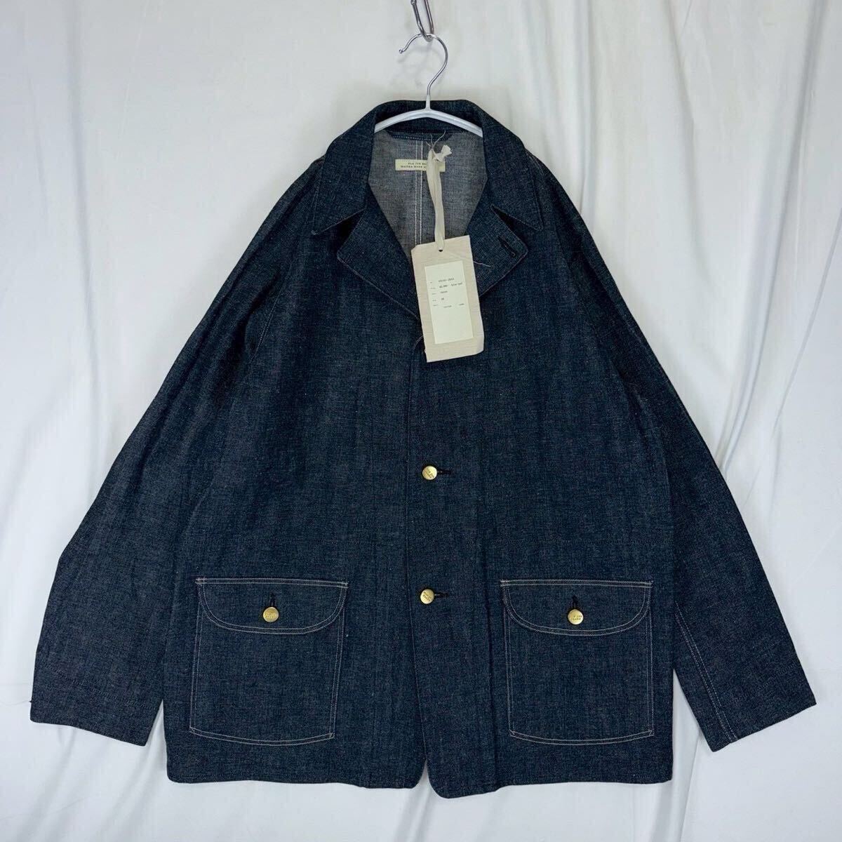 新品 23SS OLD JOE Flap Two Pocket Liberty Jacket オールドジョー フラップポケット リバティージャケット デニム カバーオール 38 濃紺