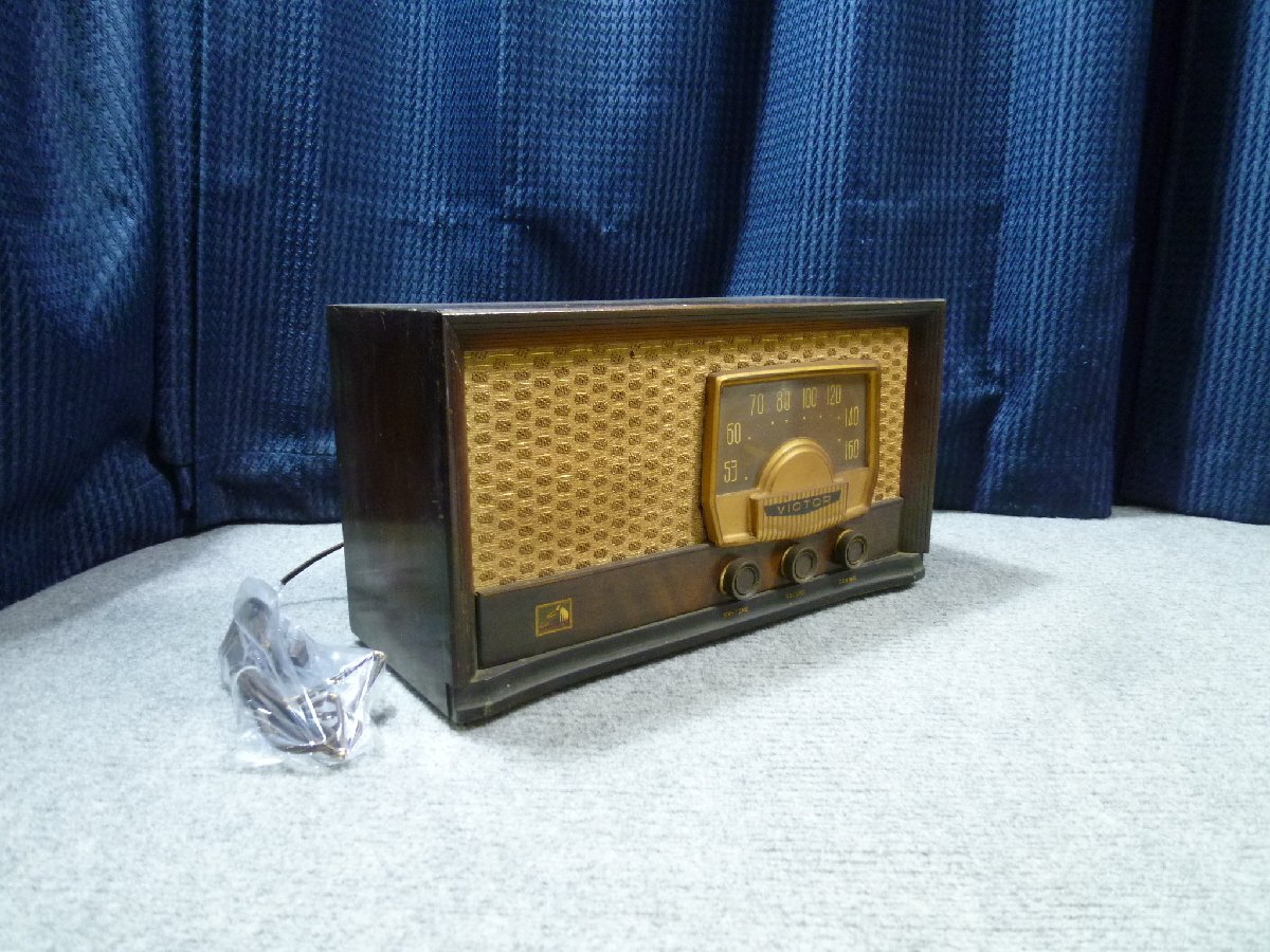▲ VICTOR RADIO ビクター R-502 真空管ラジオ 1928年 昭和レトロ 当時物 ▲