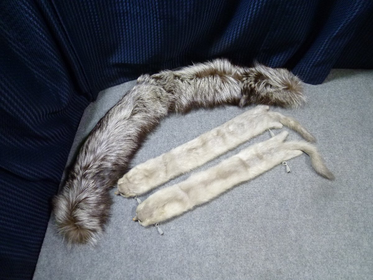 ▲ まとめ売り ファー マフラー 3点セット SAGA FOX サガ フォックス 8801 MOON BAT ムーンバット 毛皮 襟巻 成人式 振袖 着物 ▲