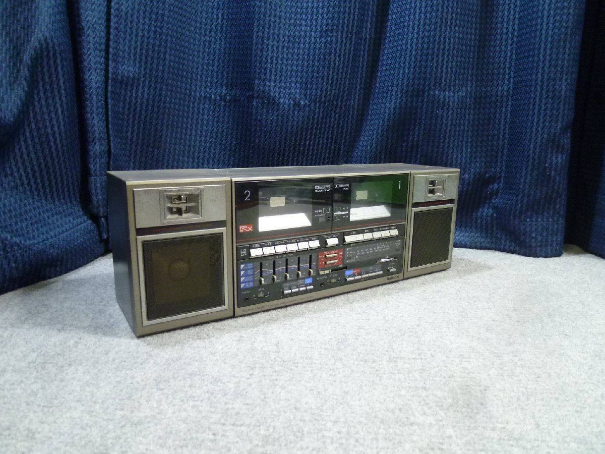 ▲ National ナショナル RX-C66 DOUBLE CASSETTE ダブルカセット ラジカセ ▲