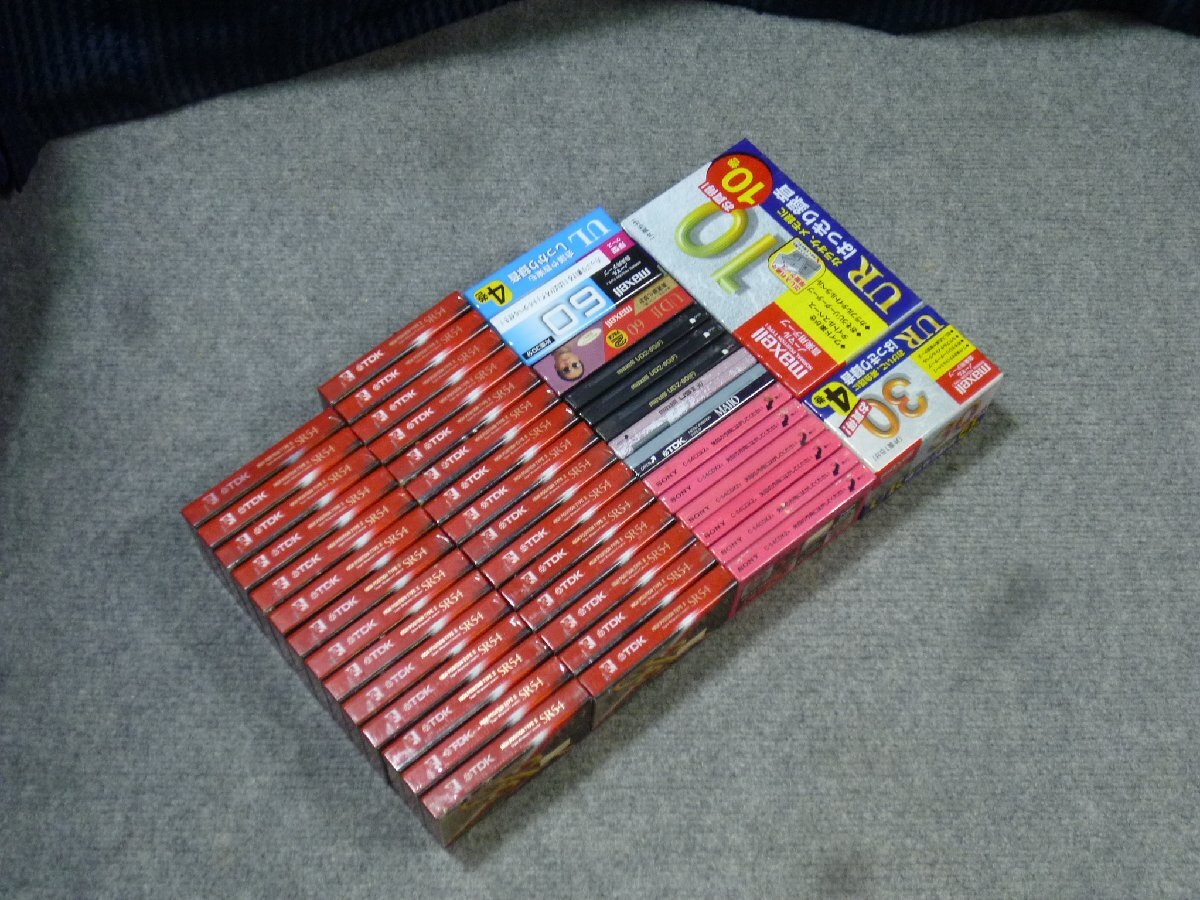 ▲ 未開封品 まとめ売り カセットテープ 60本 TDK maxell SONY 10分 30分 54分 60分 90分 110分 ▲