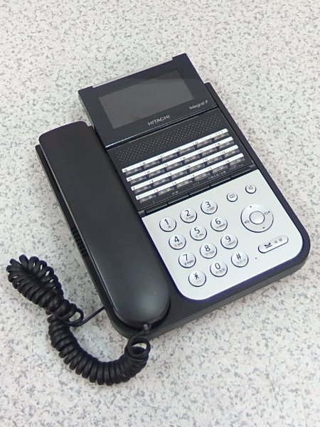 ■β 3台入荷 HITACHI/日立 ビジネスフォン ET-24iF-SDB 電話機 通電確認/初期化済 【0401-01】