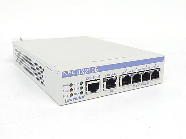 ＃NEC UNIVERGE IX2106 VPN対応高速アクセスルーター 初期化済 No.1