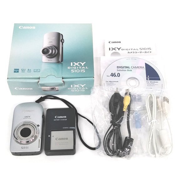 ☆Canon/キャノン コンパクトデジタルカメラ IXY DIGITAL 510 IS （シルバー） 【訳あり】