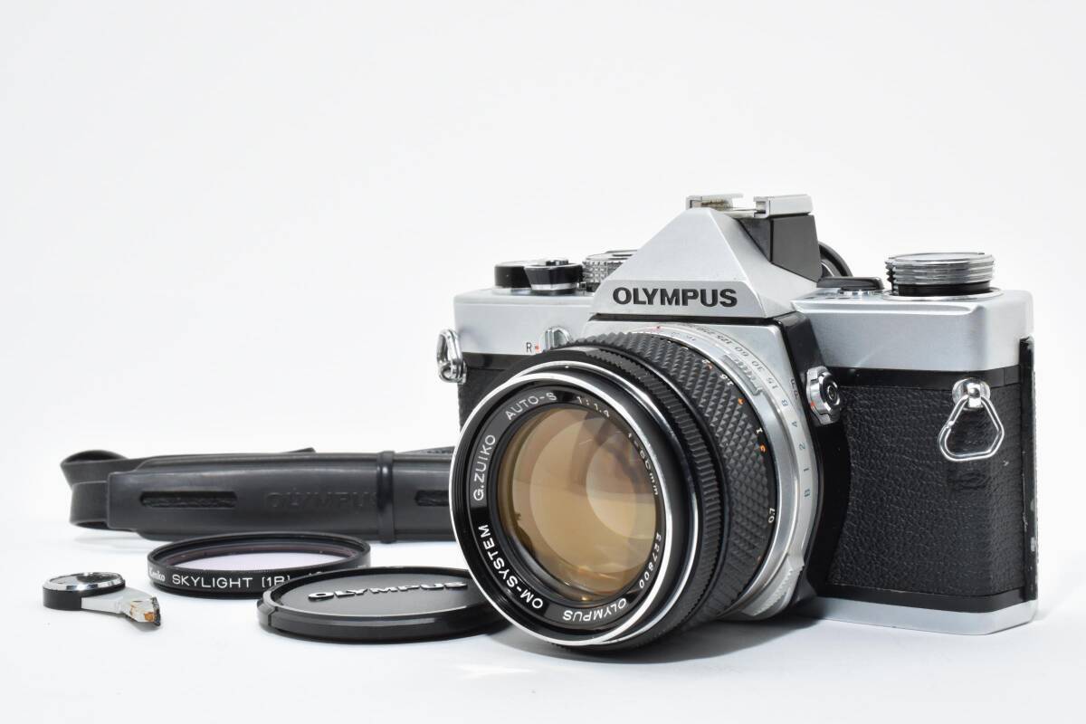 6901 【並品】 Olympus M-1 Slr Film Camera G.Zuiko Auto-S 50mm F1.4 Prime Lens モルト交換済 オリンパス Mfフィルムカメラ