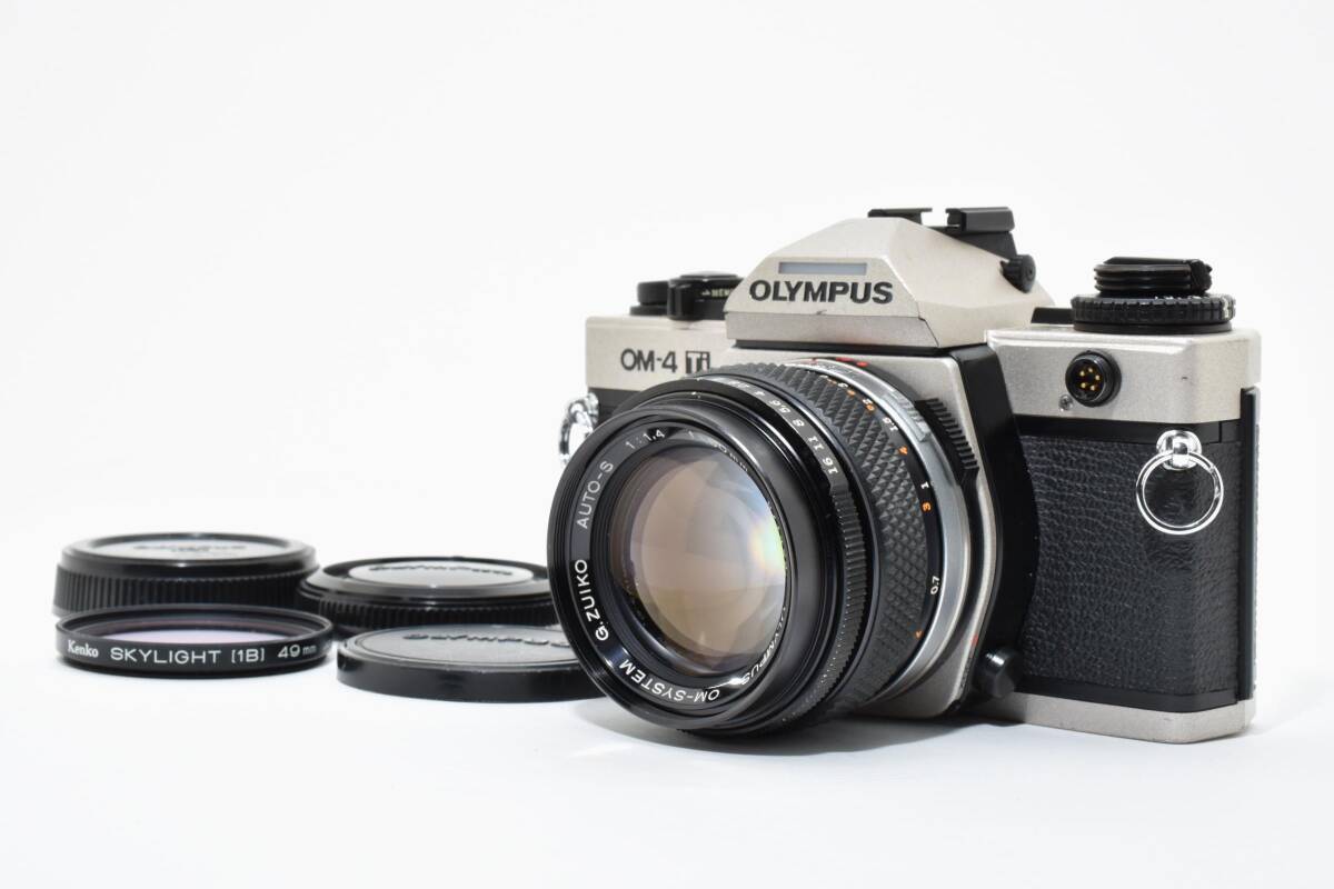 6221 【並品】 Olympus Om-4 Ti Slr Film Camera G.Zuiko 50mm F1.4 Prime Lens 動作確認済 オリンパス Mfフィルムカメラ