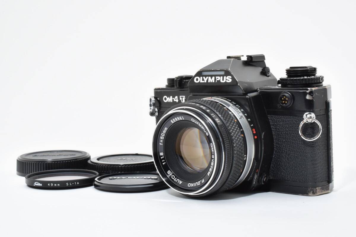 6308 【並品】 Olympus Om-4Ti Black Slr Film Camera F.Zuiko Auto-S 50mm F1.8 Prime Lens オリンパス Mfフィルムカメラ