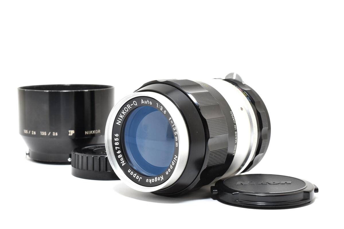 6945 【並品】 Nippon Kogaku Nikkor-Q Auto F3.5 135mm Prime Lens 動作確認済 Mf単焦点レンズ