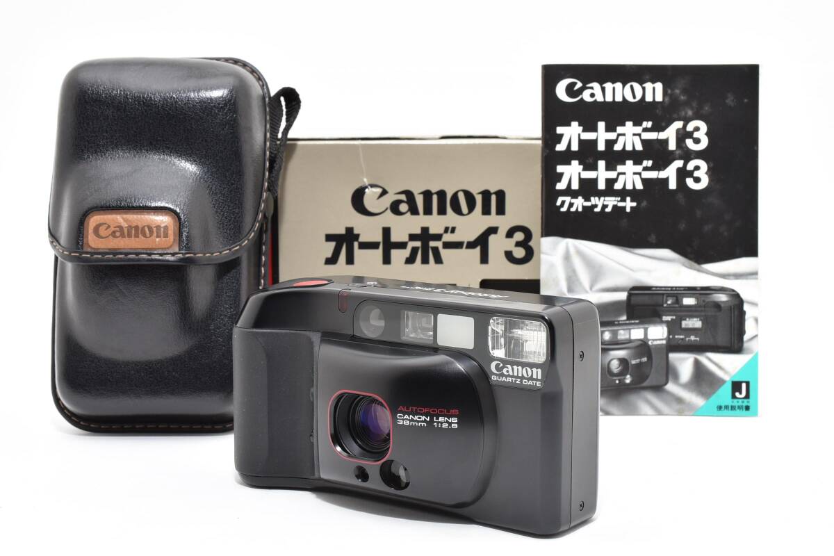 6665 【良品】 Canon Autoboy 3 35mm Point & Shoot Film Camera 動作確認済 キャノン コンパクトフィルムカメラ