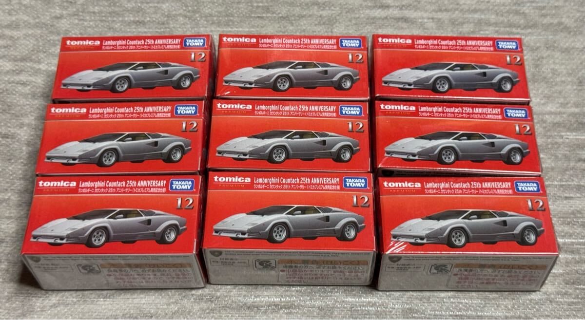 9台入荷　トミカ　プレミアム　12　ランボルギーニ カウンタック 25th アニバーサリー　(トミカプレミアム発売記念仕様）