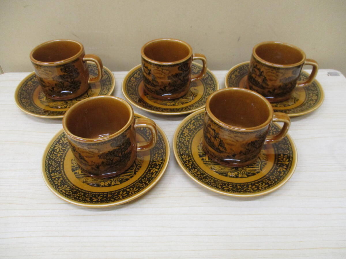 最終値下げ！N2023棚35　コーヒーカップ　カップ＆ソーサー　5客セット　コップ　カップ　