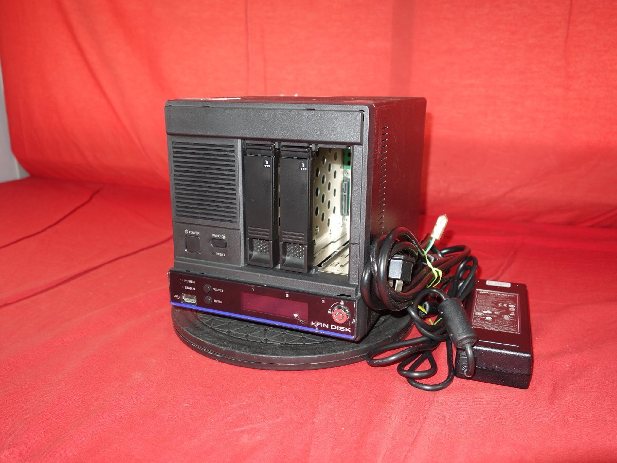 I-ODATA　HDL2-H2 【BIOS確認済】 メモリ1GB/HDDなし/Atom D2550/ACアダプタあり　中古 NAS 【ジャンク】　PH260422-17