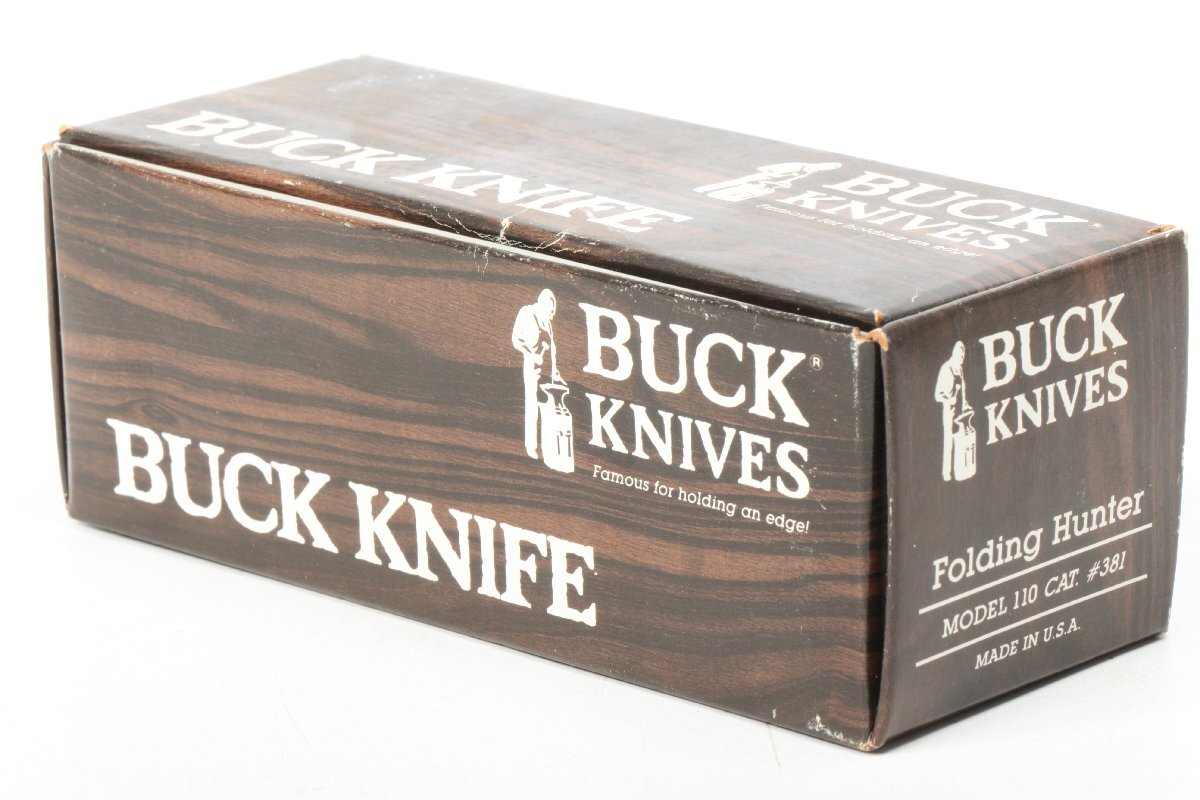 【外箱付】 バックナイフ 〇 [110] 折り畳みナイフ フォールディング/ハンターナイフ ソフトケース付き BUCK KNIVES 〇 #7903
