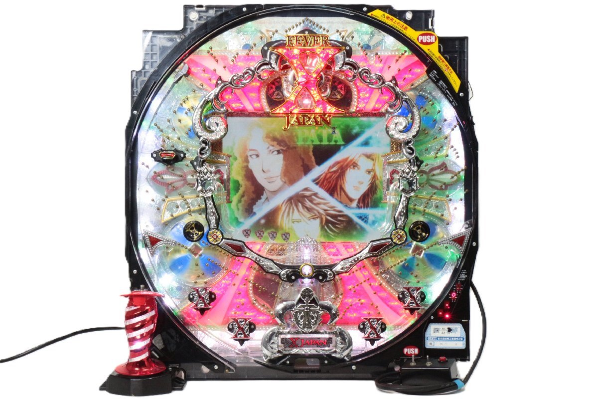 SANKYO ◎ [CRフィーバー XJAPAN紅M] 卓上パチンコ 1/319.7 オート機能付き ◎ #7932