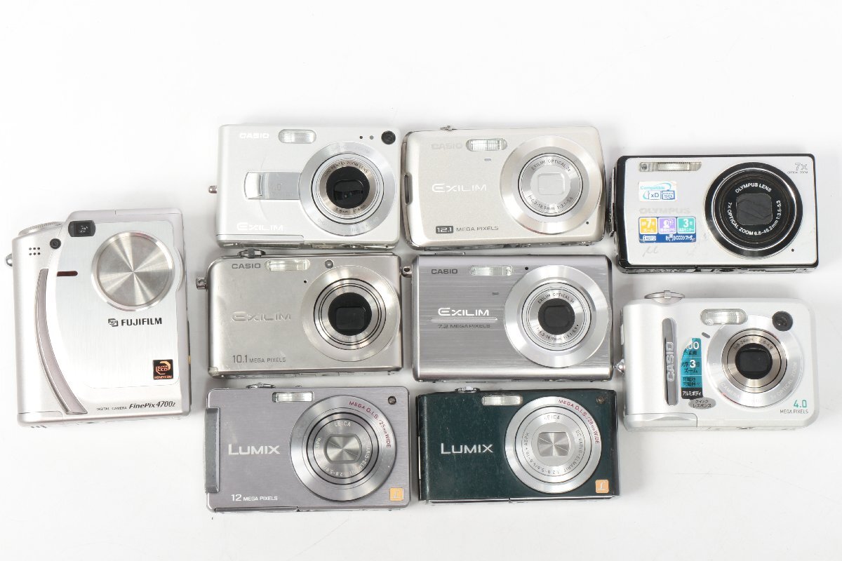 OLYMPUS/CASIO/Panasonic など ☆ コンパクトデジタルカメラ/コンデジ/デジカメ 9点セット ☆ #7959
