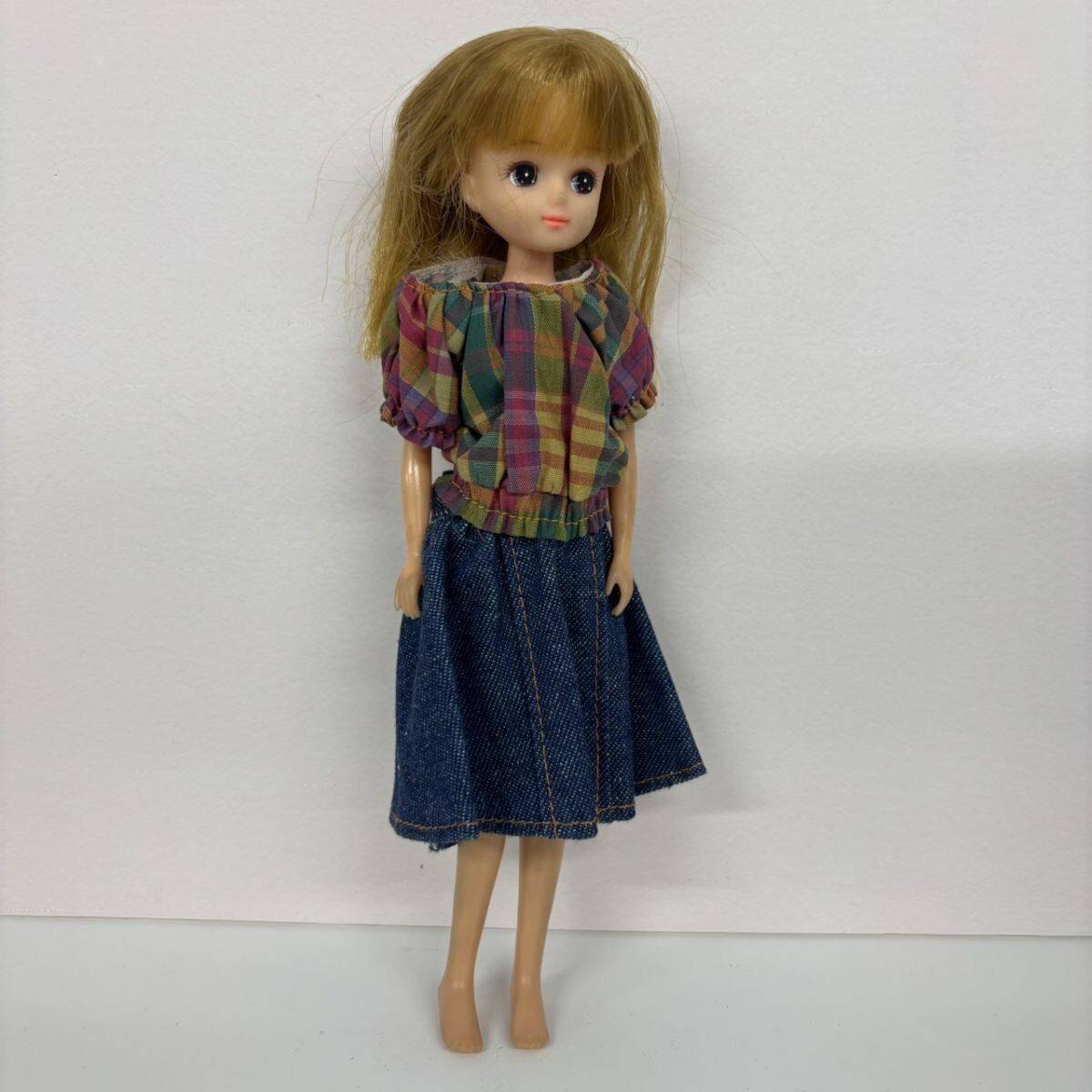 P324-NG17-113 ◎ TAKARA タカラ リカちゃん フレンド 着せ替え人形 ドール 昭和レトロ 玩具 直径約23㎝ NB