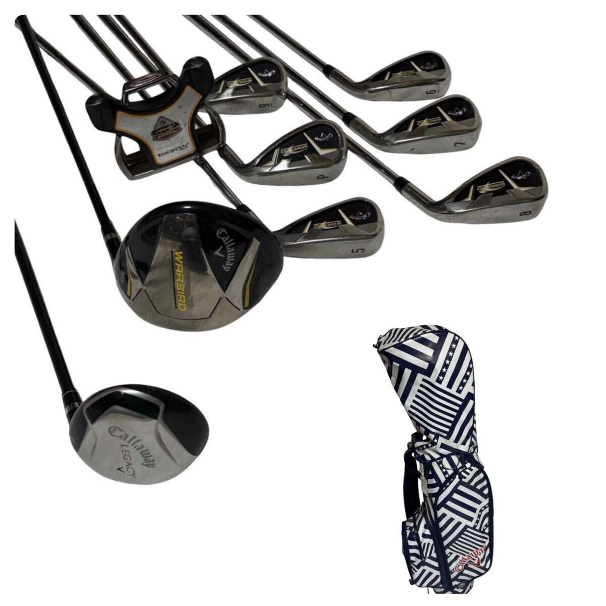 キャロウェイ Callaway ゴルフクラブ アイアン パター セット ドライバー WARBRID ROSSA legacy セット フレックスS キャディーバック