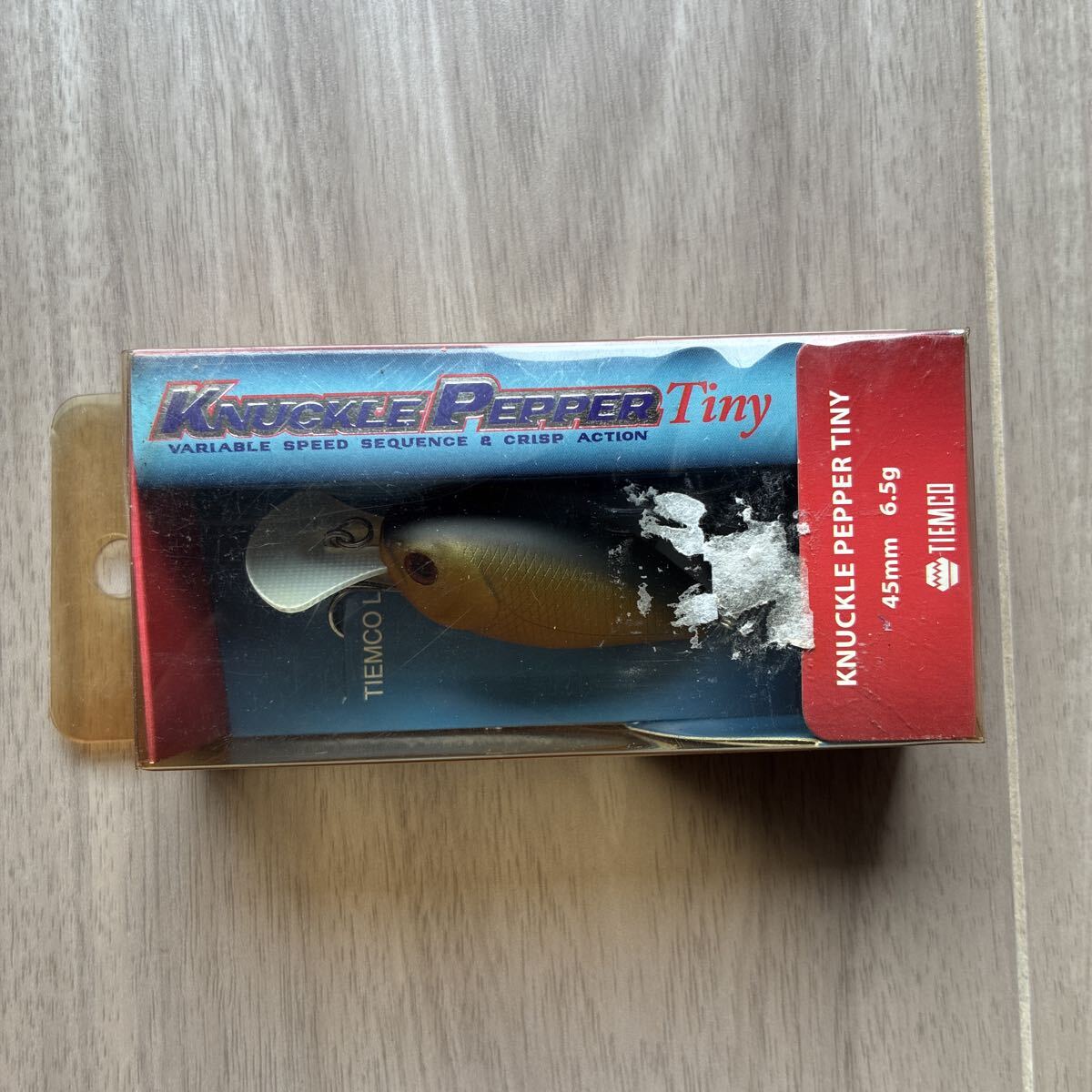 １円スタート ティムコ ナックルペッパータイニーＫＰＴ−２６８シブキンクロ 未開封　パッケージに色褪せ、シール剥がし痕あり