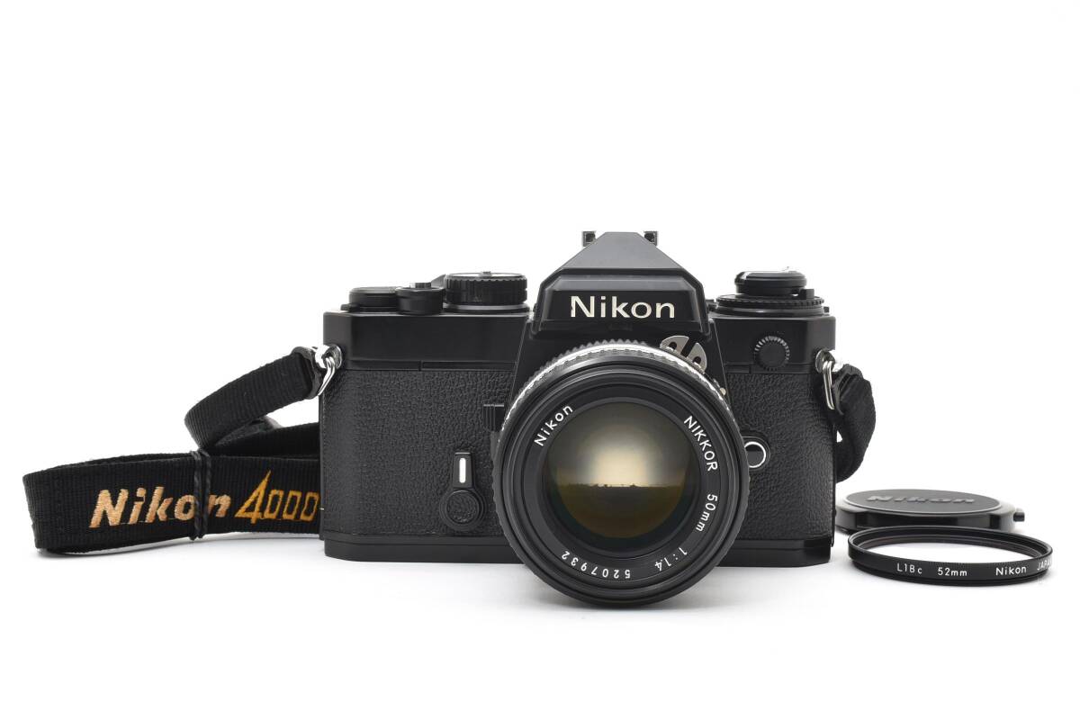 ニコンNikon FE Black 35mm Film Camera Ai Nikkor 50mm f1.4 ＃2849789