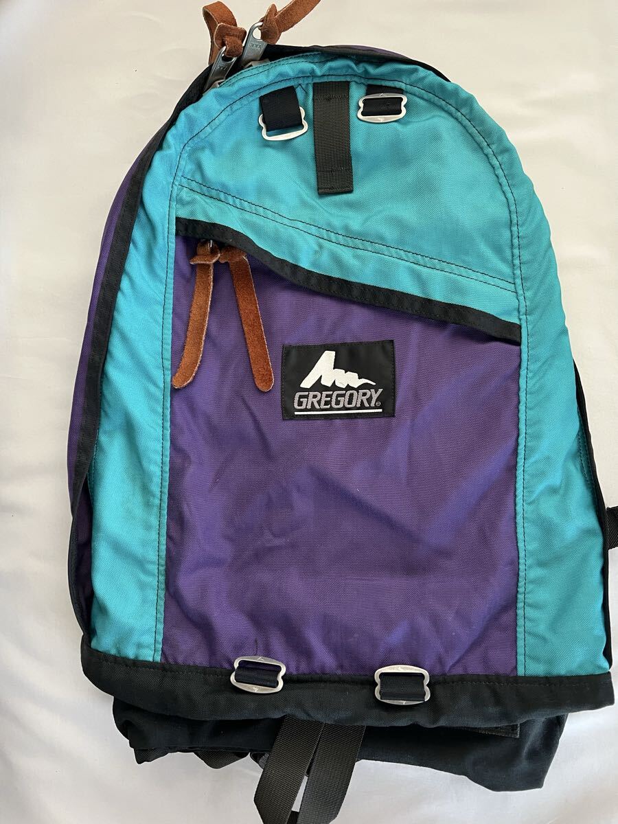 希少　GREGORY 銀タグ　デイパック パープル×ターコイズ　26L